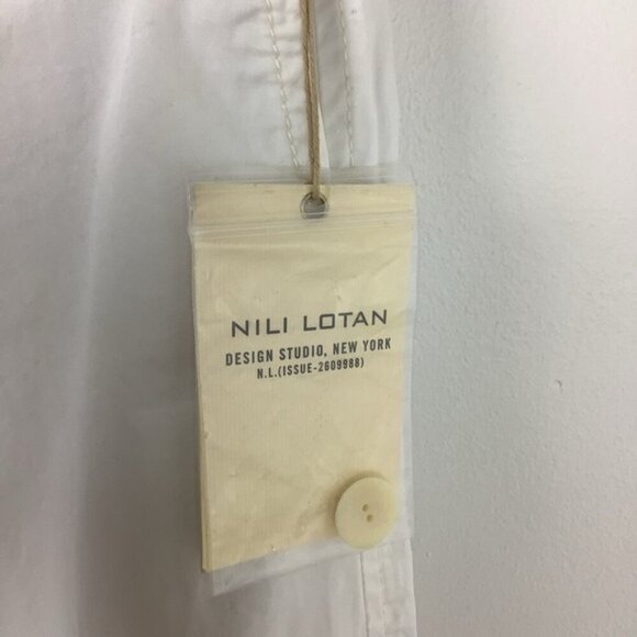 NILI LOTAN WIDE LEG LOW WAIST WHITE PANTS NWT 4 - Picture 11 of 12